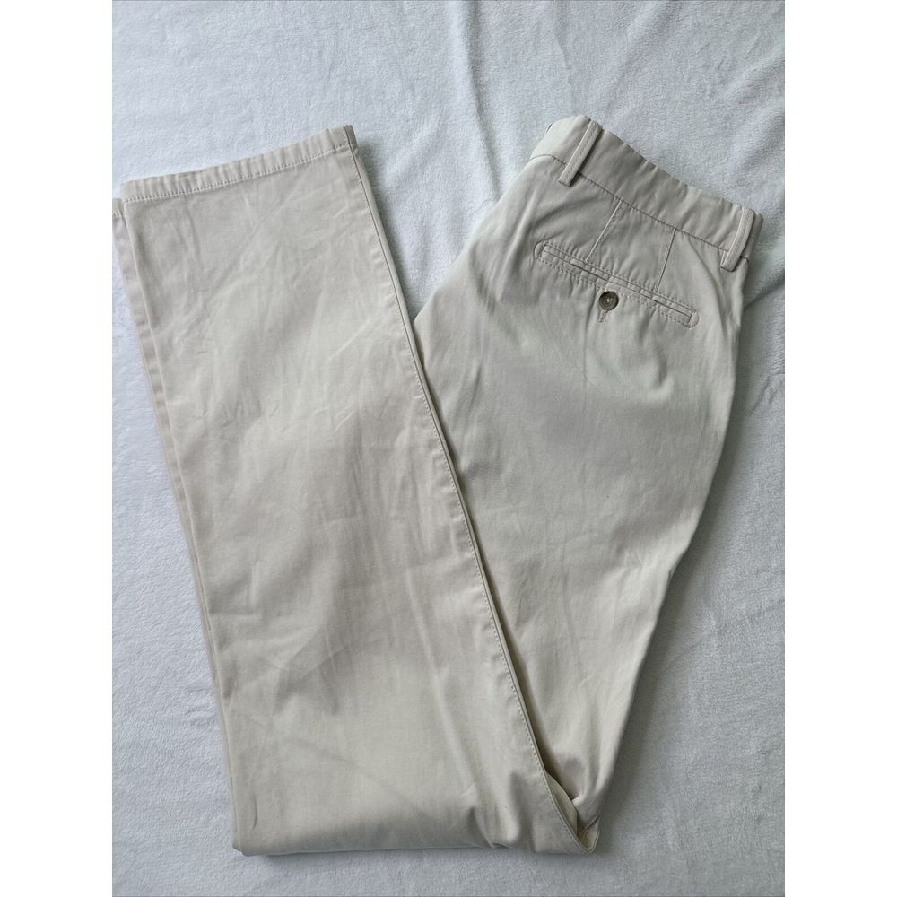BALLIN 34x34 Atwater Modern Fit Chino Pant Pima Cotton Perma Color Bone/lt‎ Tan